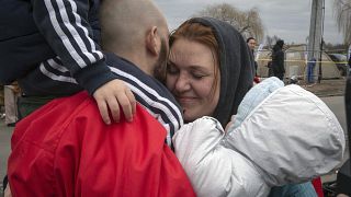 ricongiungimento di una famiglia ucraina