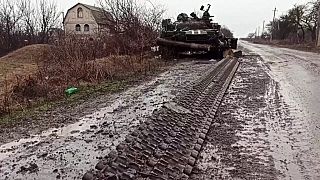 Russischer Panzer in der Ukraine