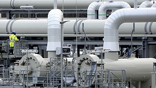 Arbeiten an der Gasfernleitung Nord Stream 2 in Lubmin