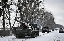 Tanque ucraniano nos arredores de Kiev