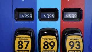 Цены на топливо на одной из АЗС в США