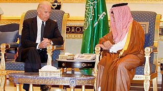 Joe Biden ABD başkan yardımcısı olarak Suudi Arabistan'ı ziyareti sırasında / Arşiv