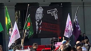 İsviçre'de 5 yıl önce 'Erdoğan'ı öldürün pankartı açıldı (Arşiv)