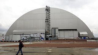 Ο τσιμεντένιος θόλος που καλύπτει τον κατεστραμμένο αντιδραστήρα του Τσερνόμπιλ