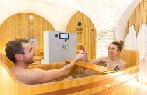 Grab a friend or loved one and dive into a beer bath for a drink & de-stress