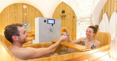 Try to gush with my F cup boobs - Thermal bath Germany - Wellness