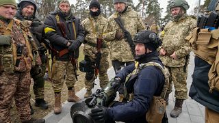 عدد من جنود الحرس الوطني الأوكراني