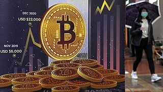 Investors once again appear to view the volatile cryptocurrency as safe haven for their money in the midst of rising geopolitical tensions.