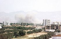 Φωτογραφία του 1974 μετά τον τουρκικό βομβαρδισμό στη Λευκωσία