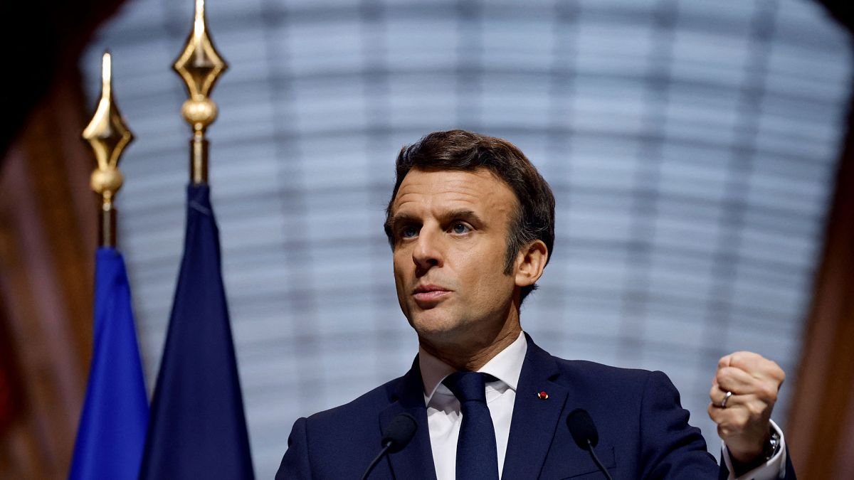 Emmanuel Macron, le président français, à Versailles le 11/3/2022
