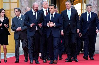 EU leaders meet at the Palace of Versailles for an informal summit centred on the Ukraine war.