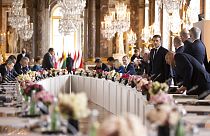 European Union leaders attend an informal EU summit at the Chateau de Versailles in Versailles