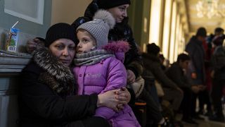 Украинские беженцы на вокзале польского Перемышля, 11 марта 2022 г.