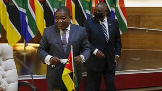 South Africa, Mozambique presidents meet, discuss insurgency, cyclone
