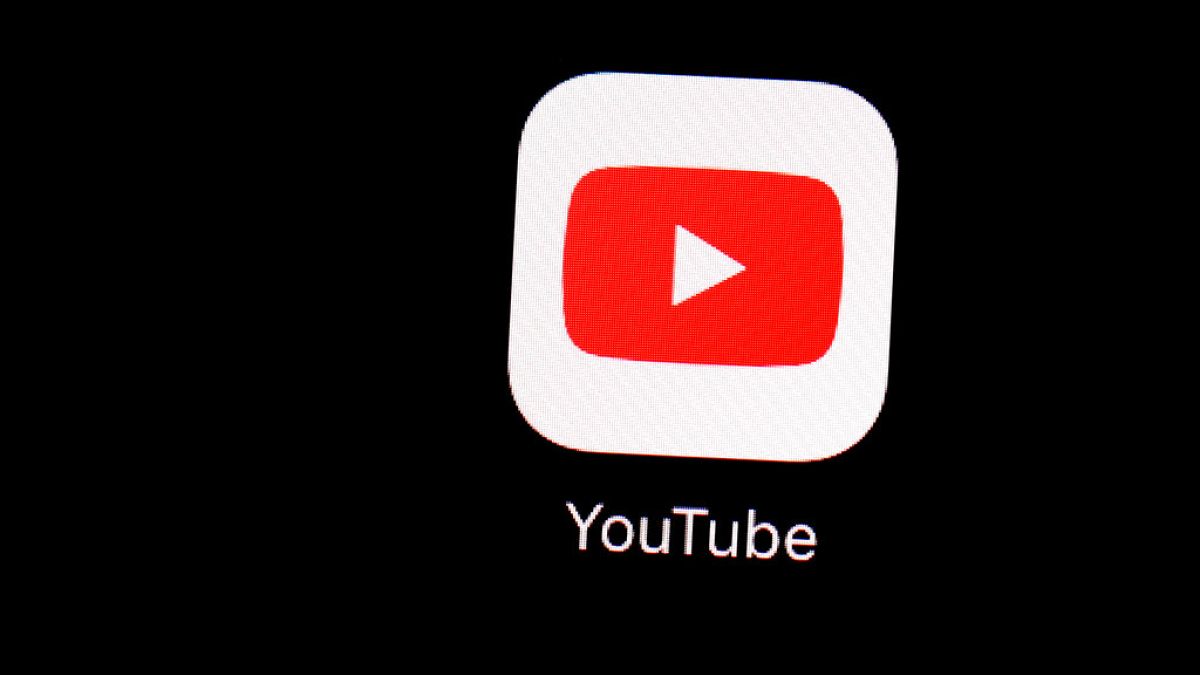 file photo shows the YouTube app 