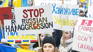 Tüntetés Ukraja mellett