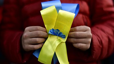 New York, Tel Aviv, Florenz, Helsinki, Madrid, Berlin: Weltweite Proteste von Ukraine-Unterstützern