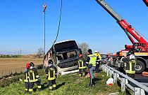 Autocarro com refugiados ucranianos sofre acidente em Itália
