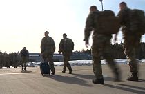 Danish troops land in Ämari, Estonia