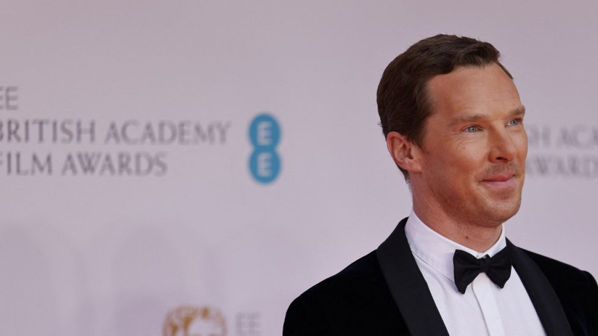 Benedict Cumberbatch na cerimónia dos Bafta, em Londres