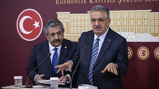 AK Parti Genel Başkan Yardımcısı Hayati Yazıcı ve MHP Genel Başkan Yardımcısı Feti Yıldız