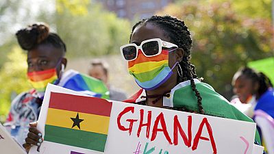 Gay pride billboard pulled down in Ghana’s capital, Accra