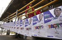 Carteles electorales de la primarias de los partidos colombianos
