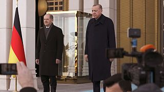 Cumhurbaşkanı Erdoğan, Almanya Başbakanı Scholz'u Ankara'da ağırladı