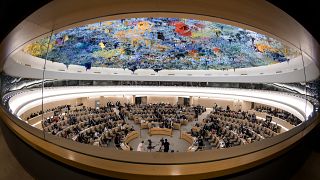 قاعة مجلس حقوق الإنسان التابع للأمم المتحدة في جنيف - سويسرا. 2019/06/26