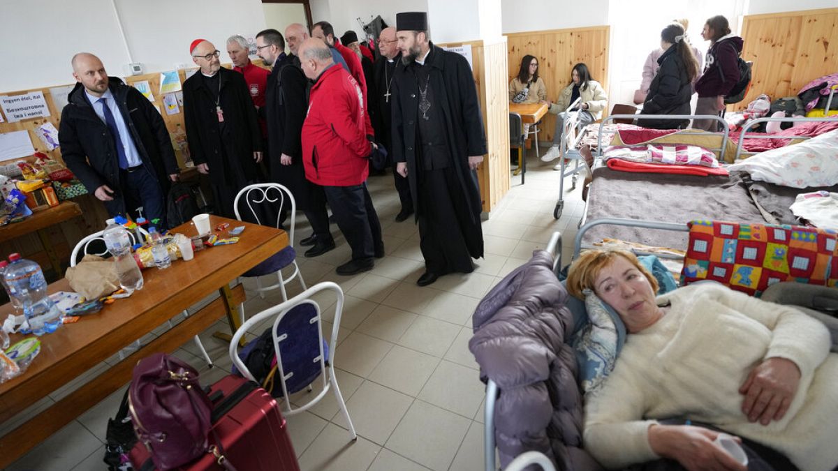 Ουκρανοί πρόσφυγες σε δομή εκκλησίας στο Μπάραμπας της Ουγγαρίας