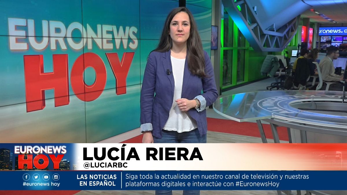 Lucía Riera presenta Euronews Hoy