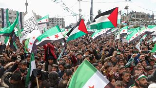 سوريون يحيون ذكرى 11 عاما على انتفاضتهم ضد النظام