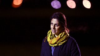 Nazanin Zaghari-Ratcliffe, who was freed from Iran, arrives at RAF Brize Norton in Brize Norton, England Thursday, March 17, 2022