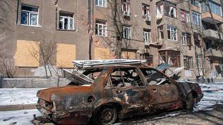 Zerstörung in Charkiw (Aufnahme vom 12. März 2022)