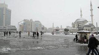 Istanbul received an unexpected blanket of snow
