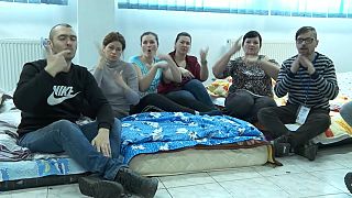 un centre roumain accueille des réfugiés ukrainiens sourds