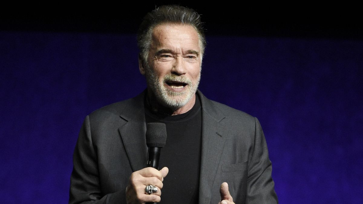 Arnold Schwarzenegger egy 2019-es filmbemutatón, Las Vegasban