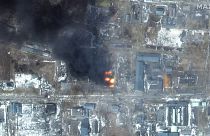 Műholdfelvétel: a pusztítás nyomai az orosz támadások után Mariupolban