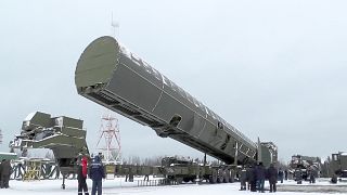 صاروخ سارمات الروسي العابر للقارات (أرشيف)