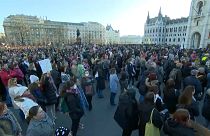 Greve dos professores na Hungria