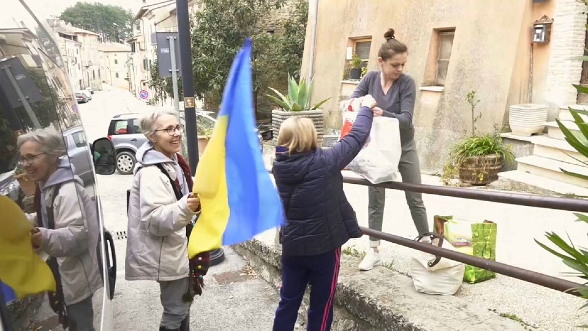 Refugiadas ucranianas encuentran asilo en Italia