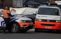 Полицейские работают на месте трагедии в Бельгии