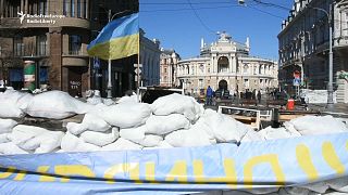 Imagen de Odesa con barricadas