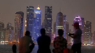 منظر عام لحي المال والأعمال في العاصمة القطرية الدوحة في الثالث من سبتمبر أيلول.