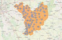 Porjektek Jász-Nagykun-Szolnok megyében a Kohesio térképén