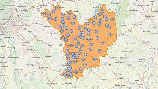Porjektek Jász-Nagykun-Szolnok megyében a Kohesio térképén