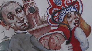 Ο Ουκρανός ζωγράφος που «πολεμά» με το σατιρικό σκίτσο