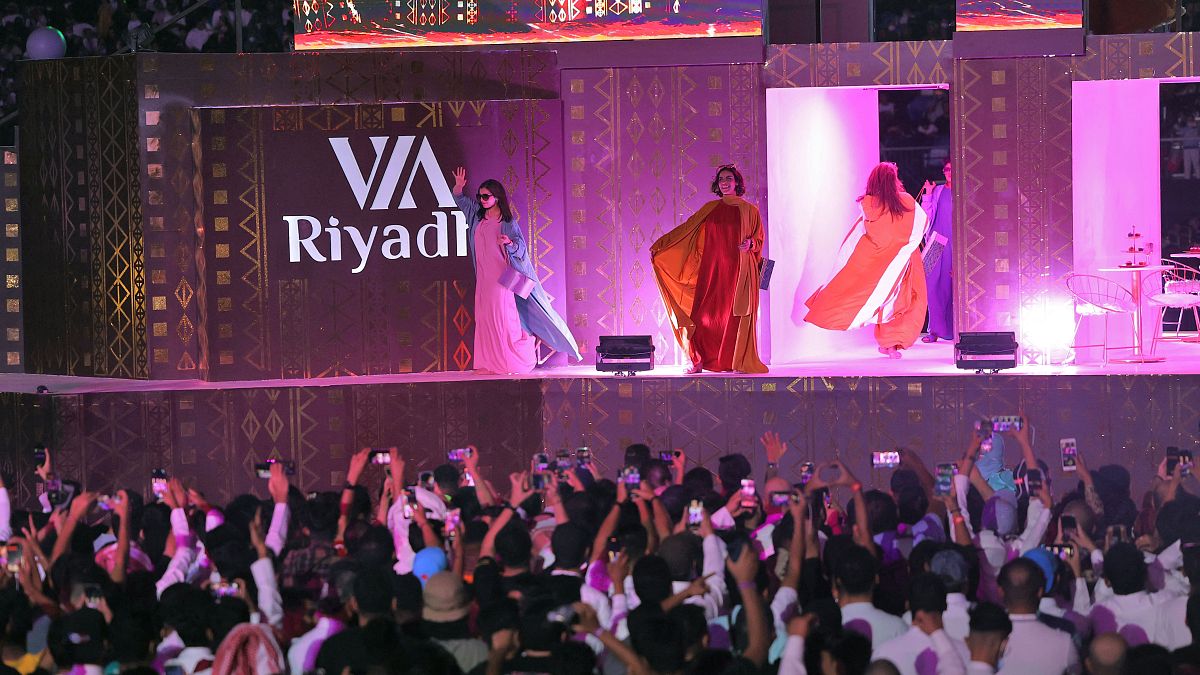 ليلة افتتاح احتفالات موسم الرياض في العاصمة السعودية، في 20 أكتوبر 2021. 