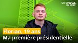 Florian Jéronimo-Ferraz, 19 ans et apprenti-traiteur, vote pour la première fois à l'élection présidentielle en 2022.