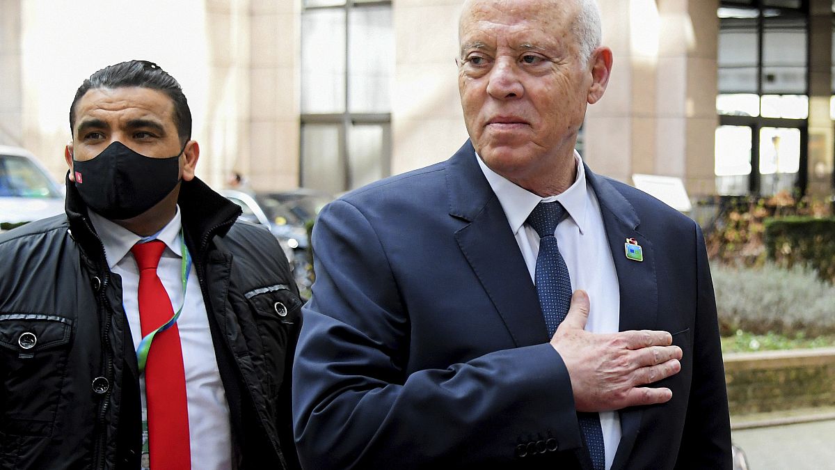  الرئيس التونسي قيس سعيد